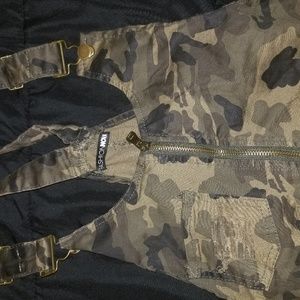 Camo overall dress